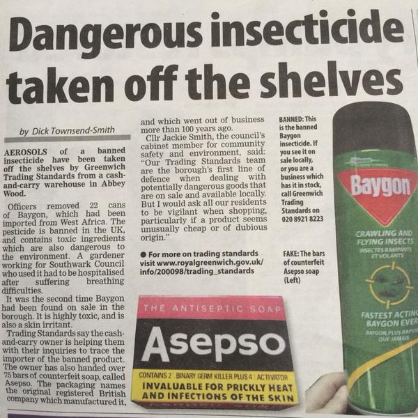 ftokubadejo's tweet photo. Body soap and insecticide banned for human use. Educate the west African pls @omojuwa http://t.co/Mk5kNUV2r4