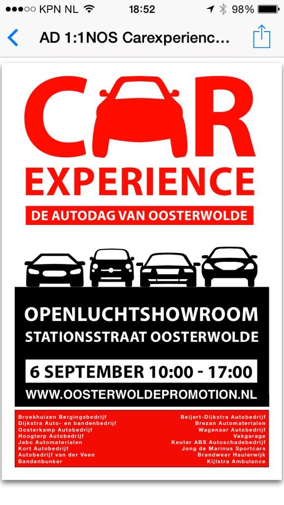 OwoldePromotion's tweet photo. De Car Experience 2014 is begonnen. Kijk voor alle informatie op http://t.co/J0Iq7vJbYB http://t.co/fceCKFsEPO