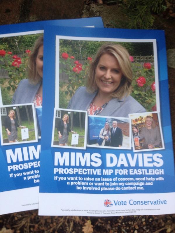 mimsdavies's tweet photo. Fantastic morning to be out campaigning #turnEastleighBlue  @HampshireCF @ToriesEastleigh @ToryChairman @darren_mott http://t.co/jsAFUx9q9x