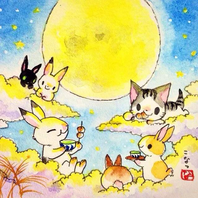 「満月 夜空」のTwitter画像/イラスト(古い順)