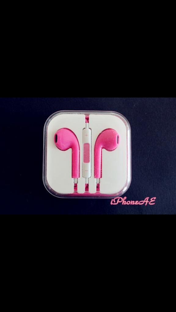 iphoneae's tweet image. #iphoneheadset new pink color in-ear headset with mic. Shop at etsy.com/shop/iphoneae