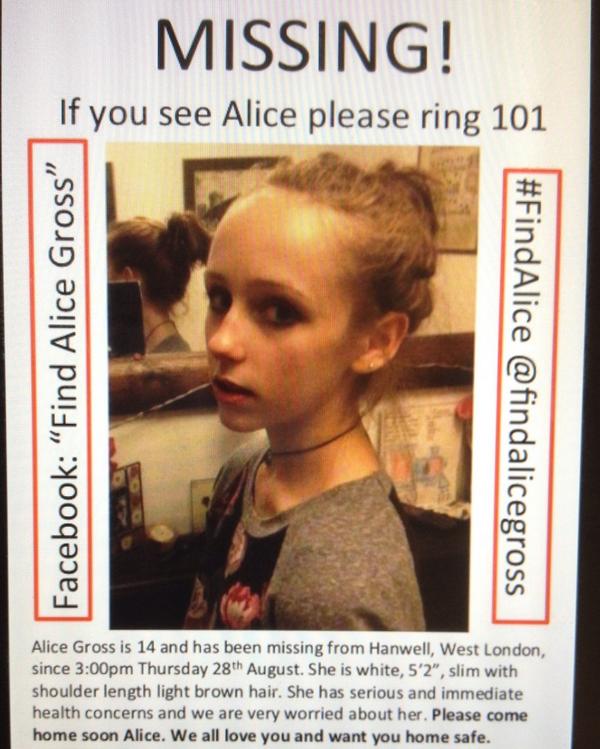 richblythem's tweet photo. Find Alice, please retweet wherever you live, thank you http://t.co/3iz9PweAd3
