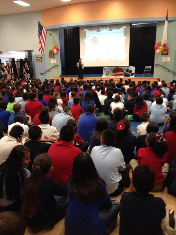PBIS Rally - students were excited about all of the incentives! <a href="/SheldonTigers/">Sheldon Elementary</a>