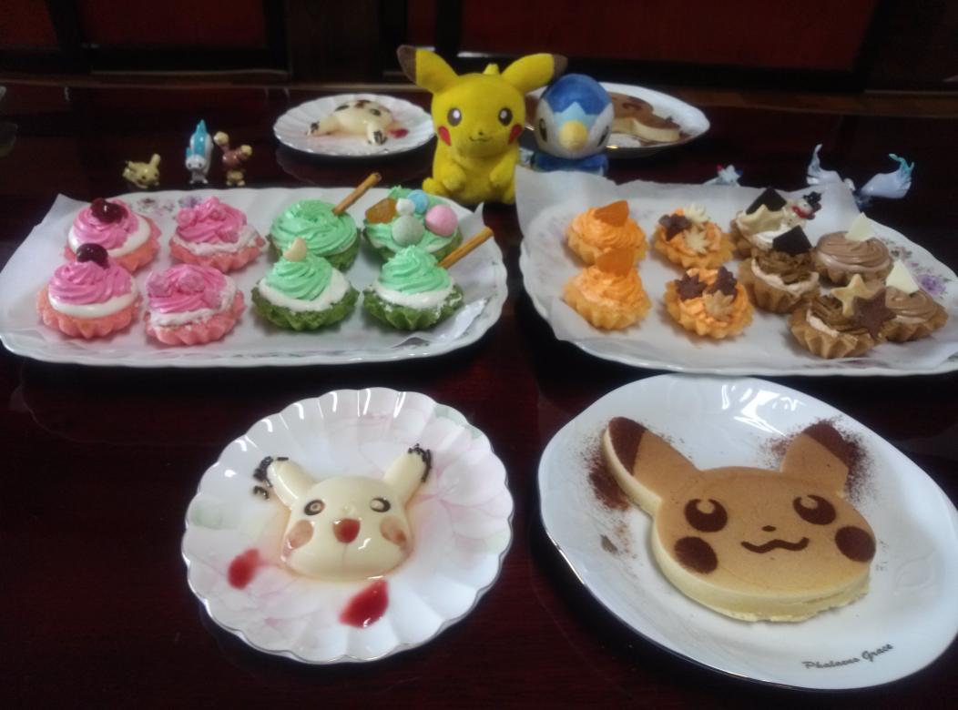 あやめ Dpは永遠 ポフレ再現 作れる限りのピカチュウお菓子作って ティーパーティーしました Http T Co 6pzz2cos1k Twitter
