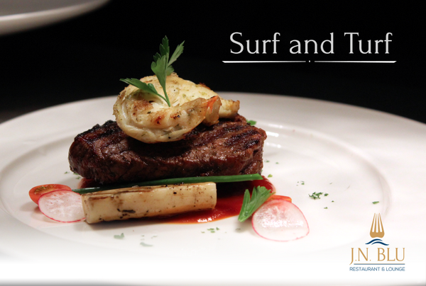 JNBluRestaurant's tweet photo. Que gran idea para disfrutar este sábado: Surf and Turf, uno de nuestros platos más recomendados! http://t.co/vAFWTpAJ1x