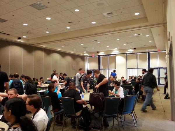 johnromine's tweet image. Lunch at #DrupalCampLA @ladrupal