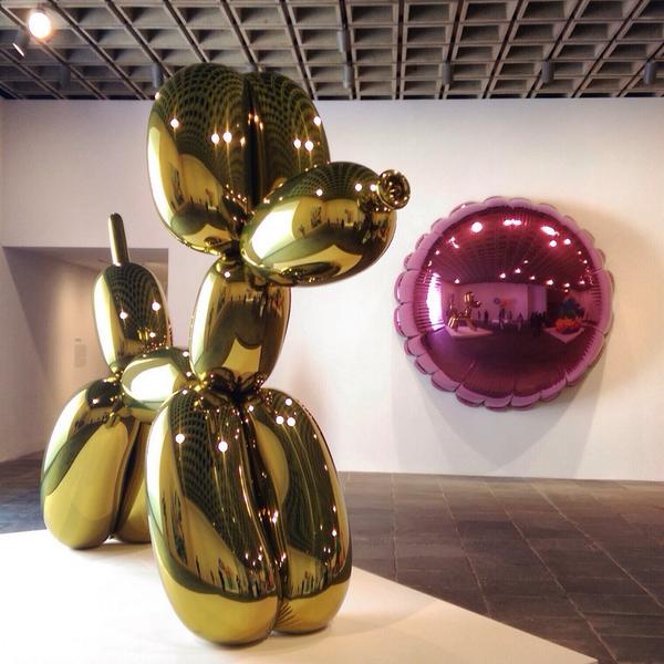 Sugarlift's tweet photo. Glad to be escaping the heat at the #Koons show at the @whitneymuseum - What are you doing with #YourArtWeekend? http://t.co/36KJ0q6iWR