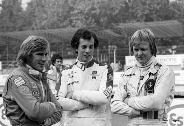 “@F1_Images: #JamesHunt #TonyBrise #RonniePeterson 1975 #ItalianGP #Monza. #Legends #Formula1 #F1 ” I was there!
