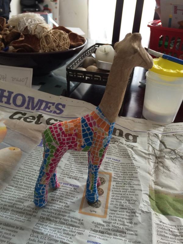jorumofjoy's tweet photo. One hour in #decoupage #giraffe #handmade http://t.co/cg4A3QPVy1