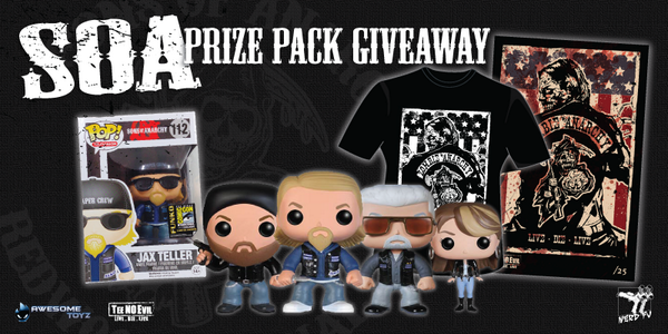 TheNerdFu's tweet photo. Introducing the #SOA Prize Pack Giveaway w/prizes from @AwesomeToyzInc &amp; @TeeNoEvil
Enter: http://t.co/PA8tLrIgYd
- http://t.co/8QcnYIGFtL