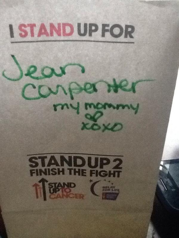 domoore0512's tweet photo. #RelayStandsUp
#FUCancer http://t.co/JmQFfOiFrJ