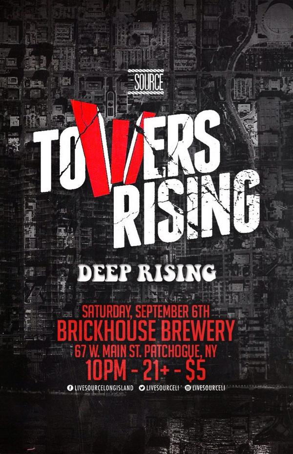 LIVESOURCELI's tweet photo. RT @towersrising plays @bhbbrickbrew TONIGHT! 10:00pm • 21+ • $5 @deeprisingrocks http://t.co/PxjiKEO1oH