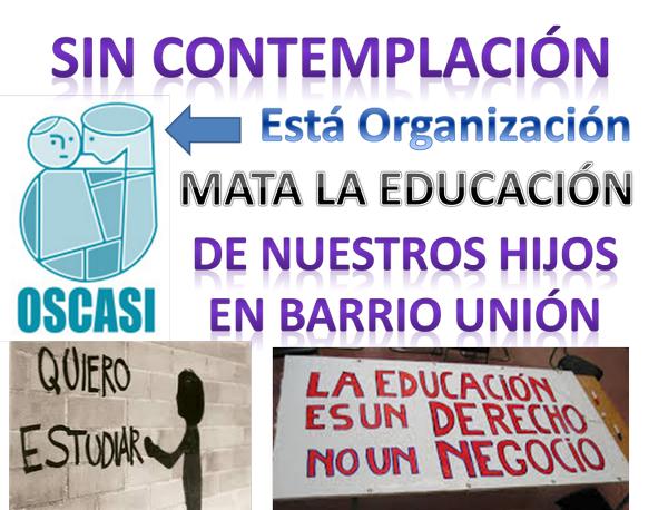 PetareActivo's tweet photo. Nuestros niños y niñas fueron abandonados por Ustedes .@OSCASI y dejaron sin empleo a Madres de Familia S.O.S #OSCASI http://t.co/kT95vI40ac