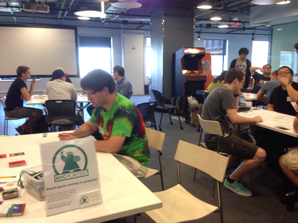 NYCPlaytest's tweet photo. Great turnout for today's playtest session at @NYUGameCenter! http://t.co/Cl2zAZa7mO