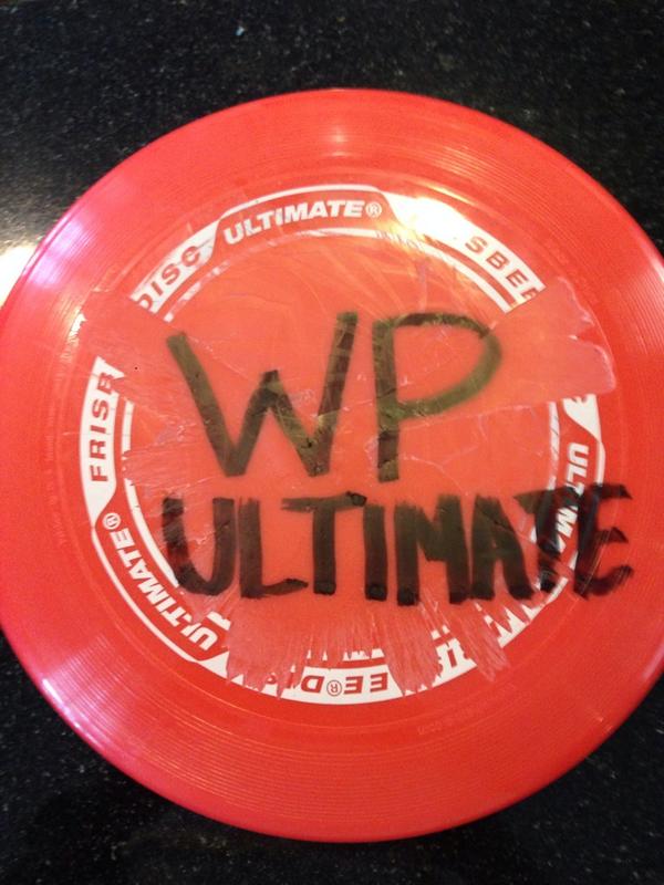 wphsfrisbee's tweet photo. Prototype # 1 #WPultimate http://t.co/VWoAyB8QnK