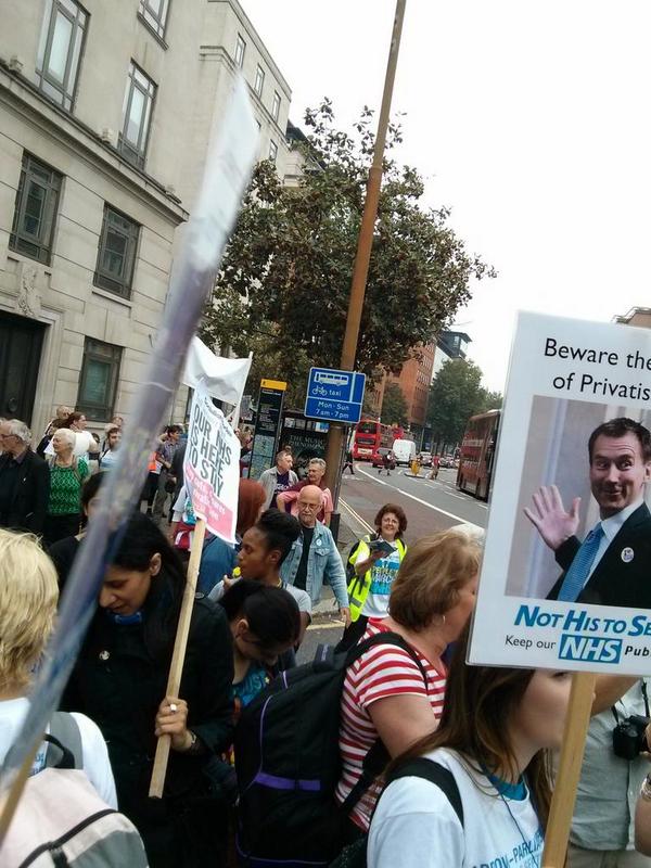 Community_rd's tweet photo. An amazing day @999CallforNHS joining 10 mile march from Edmonton Green to Trafalgar Square #MarchforNHS @PlymouthNHA http://t.co/1R8BmKfq5H