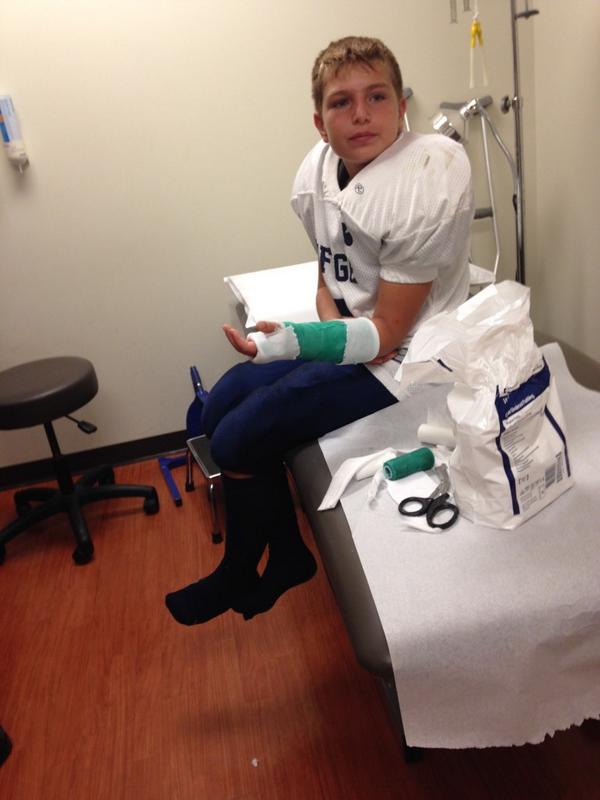 blakietoot's tweet image. My little brothers an animal #3touchdowns