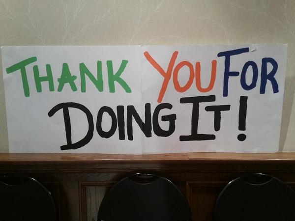 Thank you to all our volunteers and worksites, to the local restaurants' generous donations, and to Trinity! #doitday