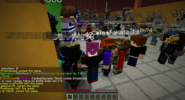 Lyslene51's tweet image. Pour une fois, ça fait plaisir de voir des têtes connus ^^ #liveminecraft @TalkShoam @pirmax @RoiLennon