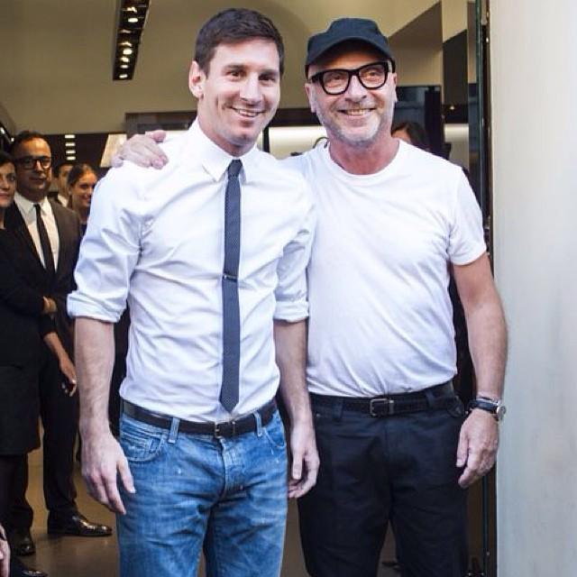 Dolce Gabbana on X Leo Messi and Domenico Dolce dolcegabbana leomessi dgcelebs http t PfWUNfrVfl X