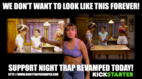 Just three more days left to pledge, and bring #NightTrap from the left image to the right one: