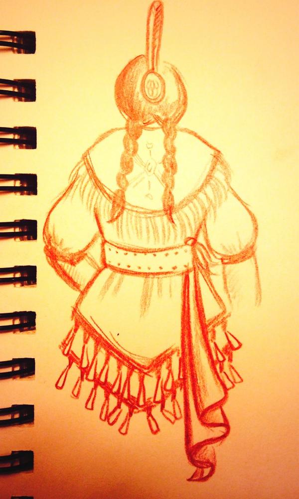 Jingle Dress Dancer Drawing : Thanks for your interest in capture