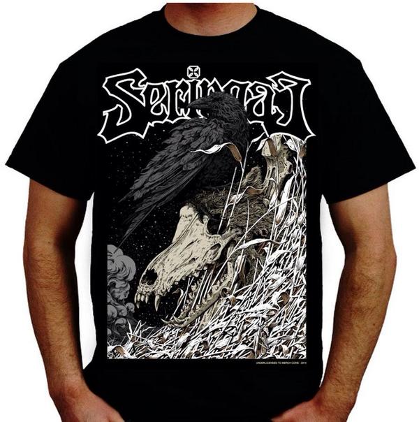 ViolenceMerch's tweet image. Seringai - Raven | Size : L | Prize : 125k