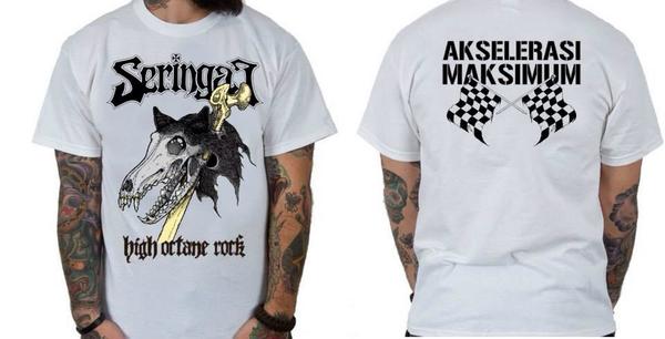 ViolenceMerch's tweet image. Seringai - High Octane (white) | Size : L-XL | Prize : 125k