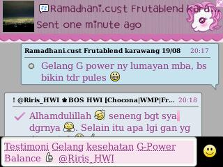 Testimoni Gelang G-Power Balance (GPB) dri agan Rama di Karawang