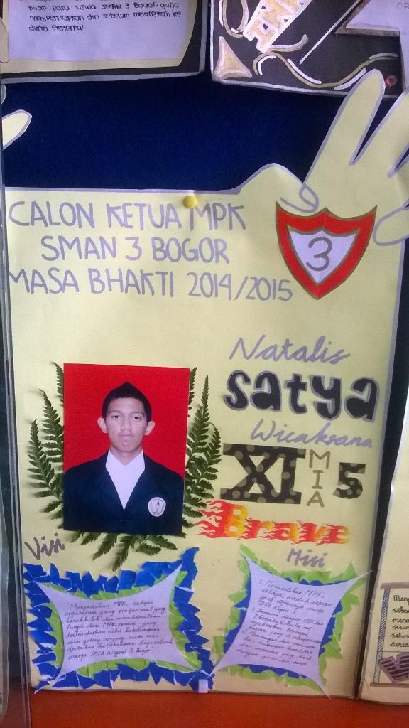 mpksmantiboo's tweet photo. Nomor urut 3. Natalis Satya Wicaksana dari kelas XI MIA 5 http://t.co/UQzU2G1fid