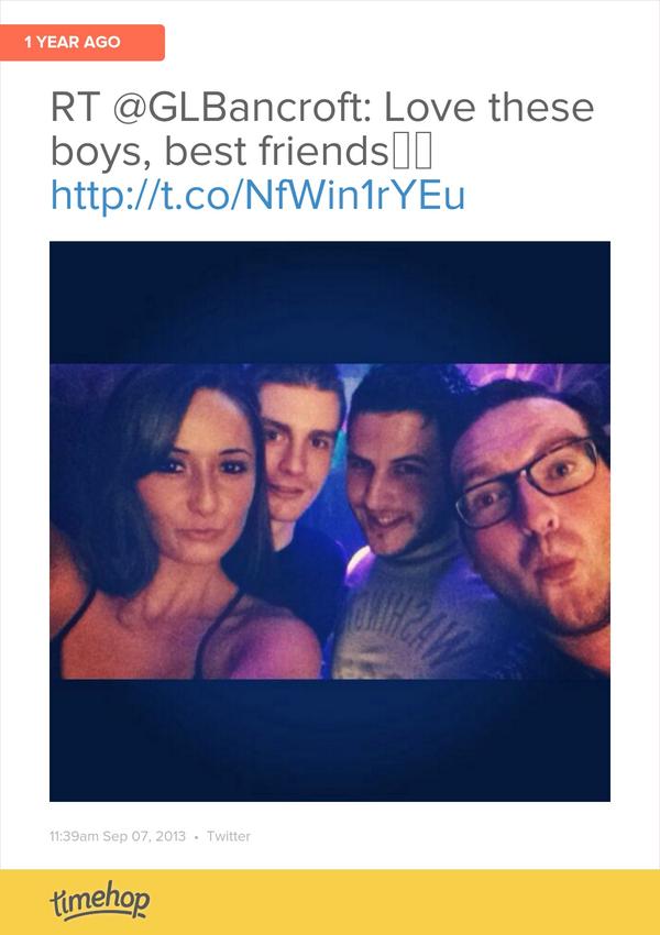 JBrealey's tweet photo. FAF!! miss you GLB &amp; Matt Hall 😝 xxx http://t.co/h8huunQiCl http://t.co/16uC2c7QeJ