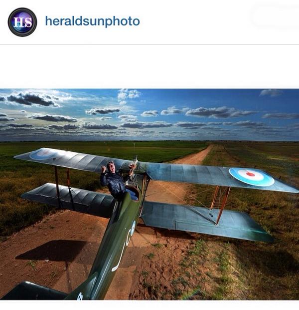 heraldsunphoto's tweet image. A great shot of Mark McCleary &amp;amp; his #SE5a #biplane in #tempy #victoria Instagram bit.ly/Wyrz5H #robleeson