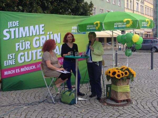 Bildungspolitisches Gespräch mit <a href="/SylviaLoehrmann/">Sylvia Löhrmann</a> und <a href="/Astrid_RB/">AstridRothe-Beinlich</a> beim grünen Familienfest #machesmoeglich #ltwth