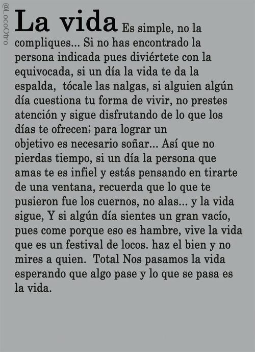 ciiolopez's tweet photo. " La vida. http://t.co/EPF40JWhrB"