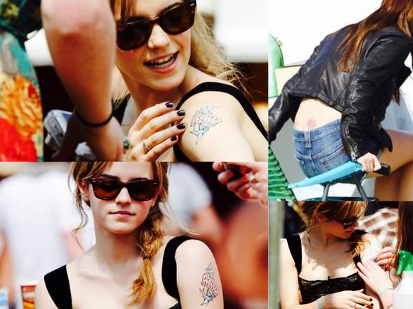 Emma Watson Japan タトゥーについて エマはタトゥーをしていません ブリングリングの時やフェスでは タトゥーシールをしていたと思います エマは 人のタトゥーを見ることは好きだけど 入れたいとは思ったことはないの とインタビュー