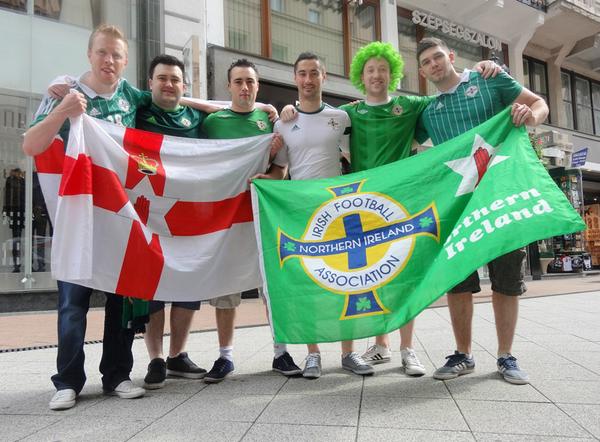 IrishFA's tweet image. Match day in Budapest - @EURO2016  qualifiers start here. Come on the Green and White Army!!!