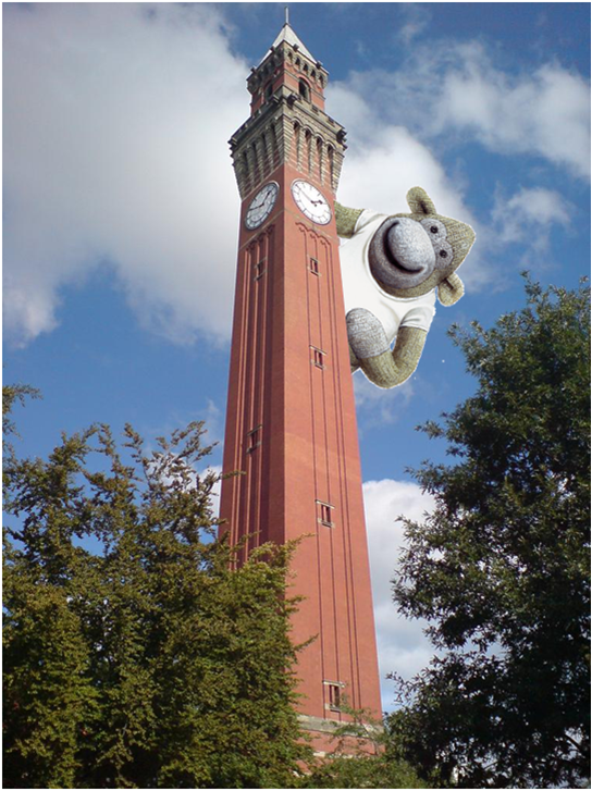It's freshers' week @Unibirmingham! Have fun monkeying around. For early mornings, #pgtips will be there!