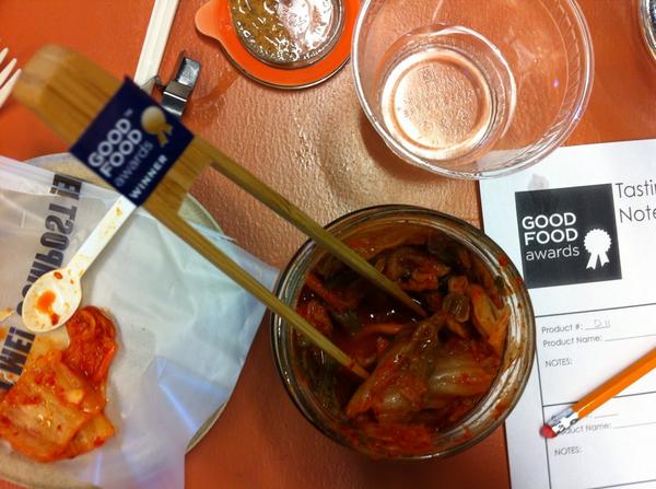 Busy judging them pickles @goodfoodawards with <a href="/LlanoSeco/">Rancho Llano Seco</a> and Joey from <a href="/ramenoakland/">RAMEN SHOP</a>