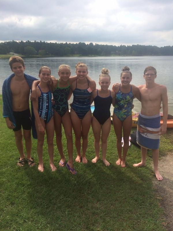 tgswimming's tweet photo. TG swimmers representing at open water camp! #giddyup http://t.co/BIbVAQTJLE
