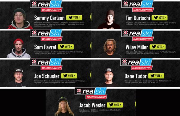 XGames's tweet image. The #RealSki field narrows to four tomorrow!

Check out all the edits and vote for your fav. » xgam.es/RealSki14