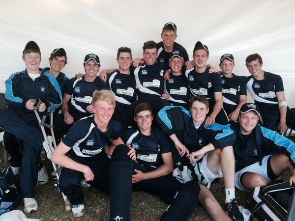 SACcricket's tweet photo. SAC won by 5 wickets in 19.5 overs Hobson 44, Embling 45, Dovey 19* Phillips 17* St George's College 20/20 Champions! http://t.co/aPZ3qlxcsr