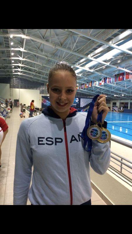 zoidoJI's tweet photo. La @SincroSevilla sigue ofreciendo talentos como @SaraGijon. Alisa Orzhogina oro y plata en la Copa Comen en Grecia. http://t.co/XO8mPqCSP4