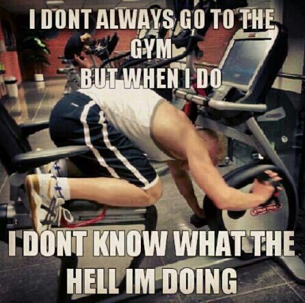 Pretty sure this was me on that low spin bike..