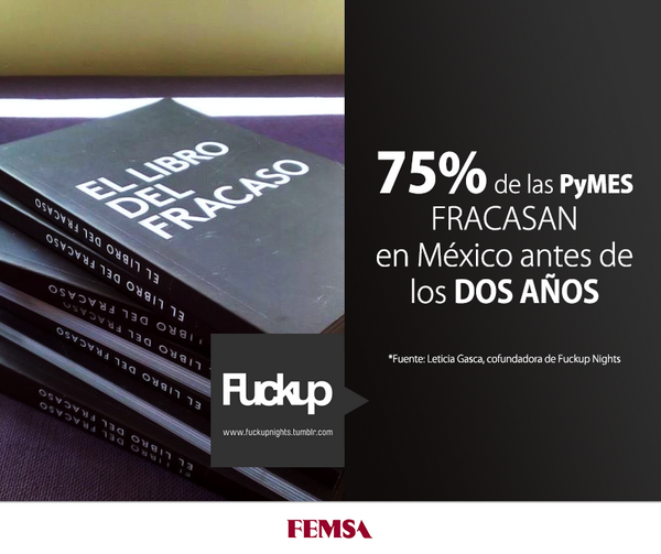 FuckupNight's tweet photo. Revelan las causas de fracaso en #México. Descarga gratis el #Libro: http://t.co/F3ctjSHMUa
#FuckUpFest http://t.co/eRgs93FPFN...