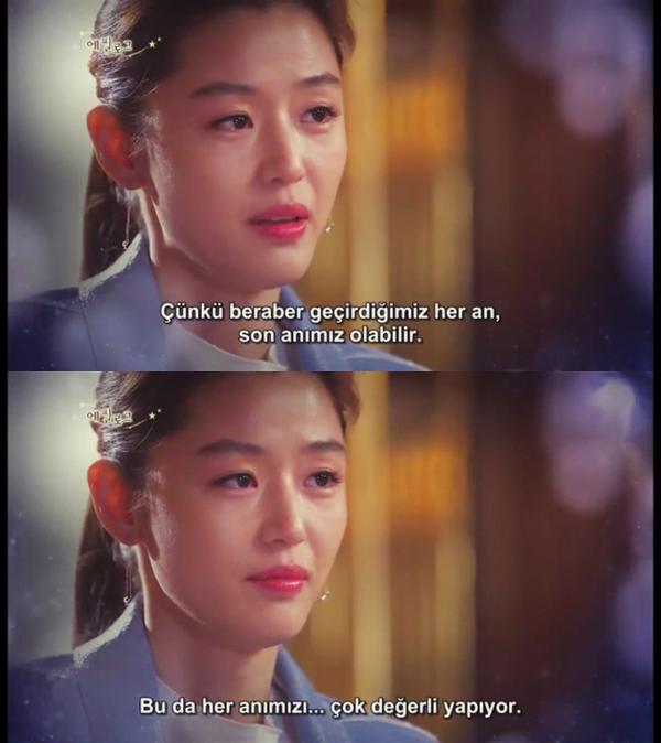 Çünkü beraber geçirdiğimiz her an, son anımız olabilir. (You Came From the Stars)