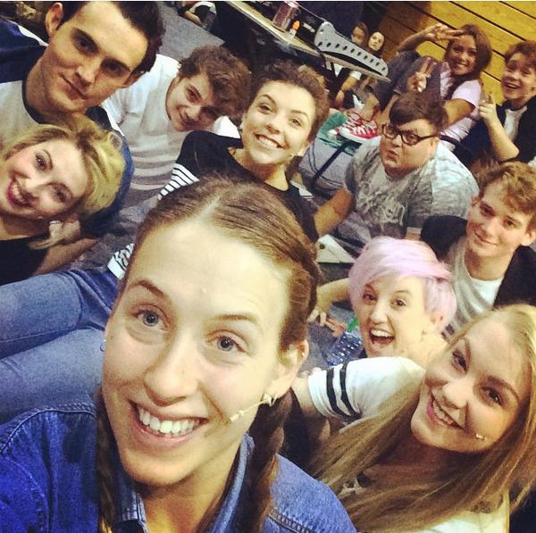 Tech day completed...tomorrow it's dress rehearsal then roll on show week!! #excited #GreaseIsTheWord 💕🎶