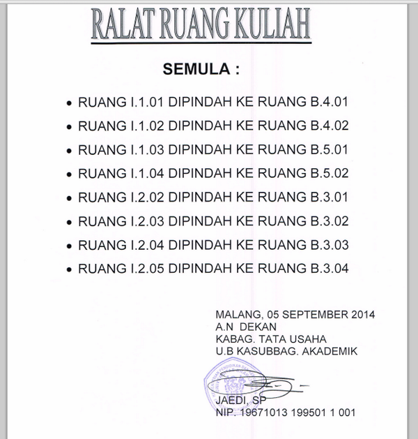 DPM FIA UB 2014 (@dpmfia_2014) on Twitter photo pengumuman pemindahan ruangan kelas cc:<a href="/BEMFIAUB/">BEM FIA UB</a> <a href="/infoUB/">IG - LINE : infoub</a> <a href="/panglimafia/">PKK MABA FIA 2014</a> <a href="/Himabis/">HIMABIS FIA UB</a> <a href="/humanistik_fia/">HUMANISTIK FIA UB</a> @Pajak_UB pengumuman pemindahan ruangan kelas cc:<a href="/BEMFIAUB/">BEM FIA UB</a> <a href="/infoUB/">IG - LINE : infoub</a> <a href="/panglimafia/">PKK MABA FIA 2014</a> <a href="/Himabis/">HIMABIS FIA UB</a> <a href="/humanistik_fia/">HUMANISTIK FIA UB</a> @Pajak_UB