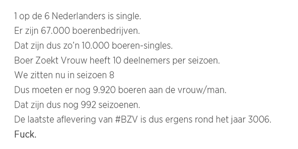 JOR_ID's tweet photo. Feit. #BZV #BoerZoektVrouw http://t.co/JIQdWiuEXX