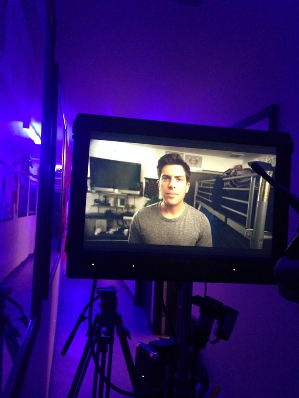 Shoutout to Room 4 in this snapshot “<a href="/HoodieAllen/">Hoodie Allen</a>: day 1 of new music video ”