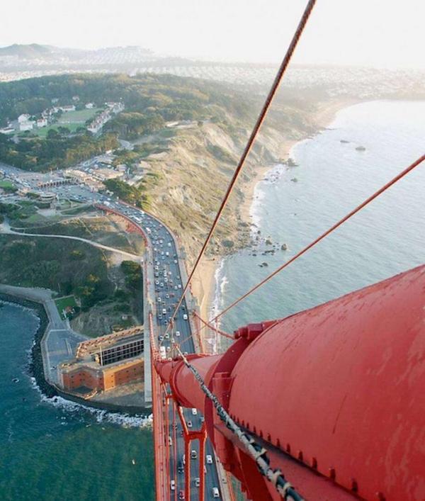 _Nature_Scenes's tweet image. From the top of the Golden Gate Bridge